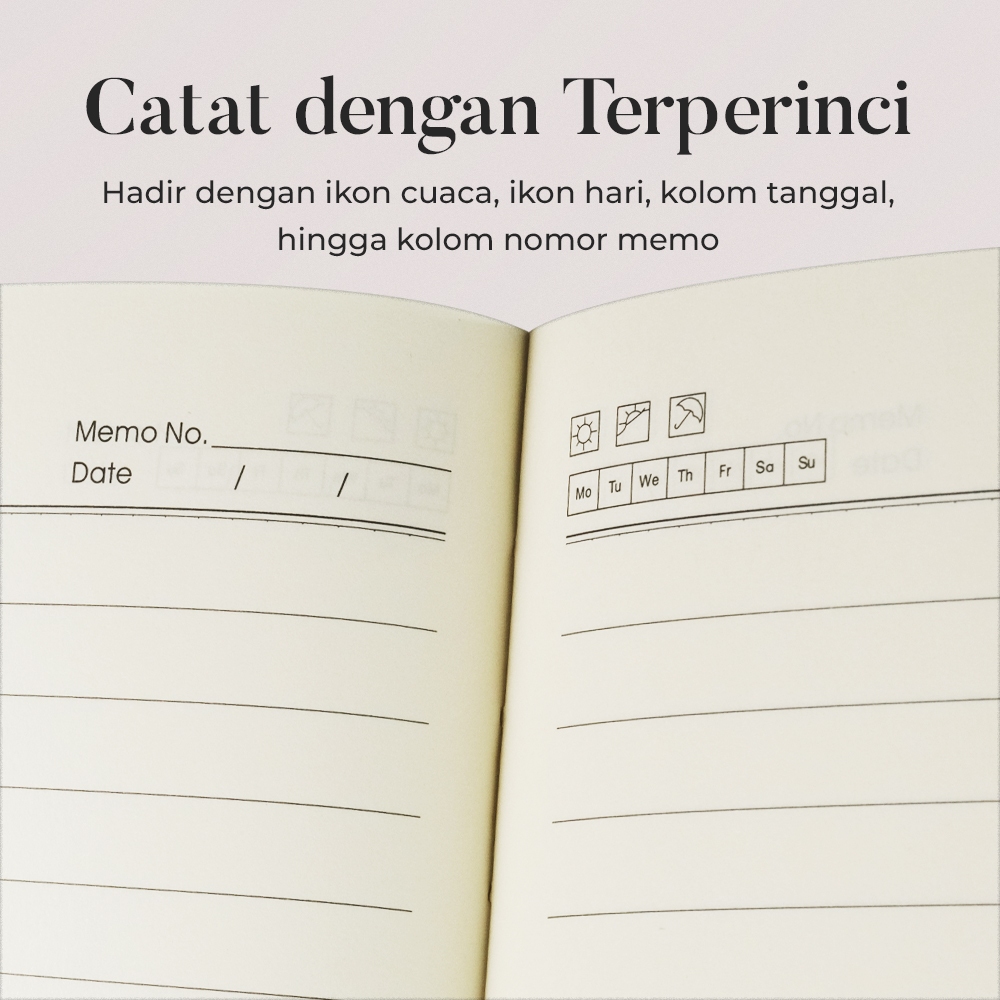 

[Whispers] Toddi Buku Jurnal Hardcover Notebook Diary A5 72GSM 192 Halaman Magnet bisa custom logo