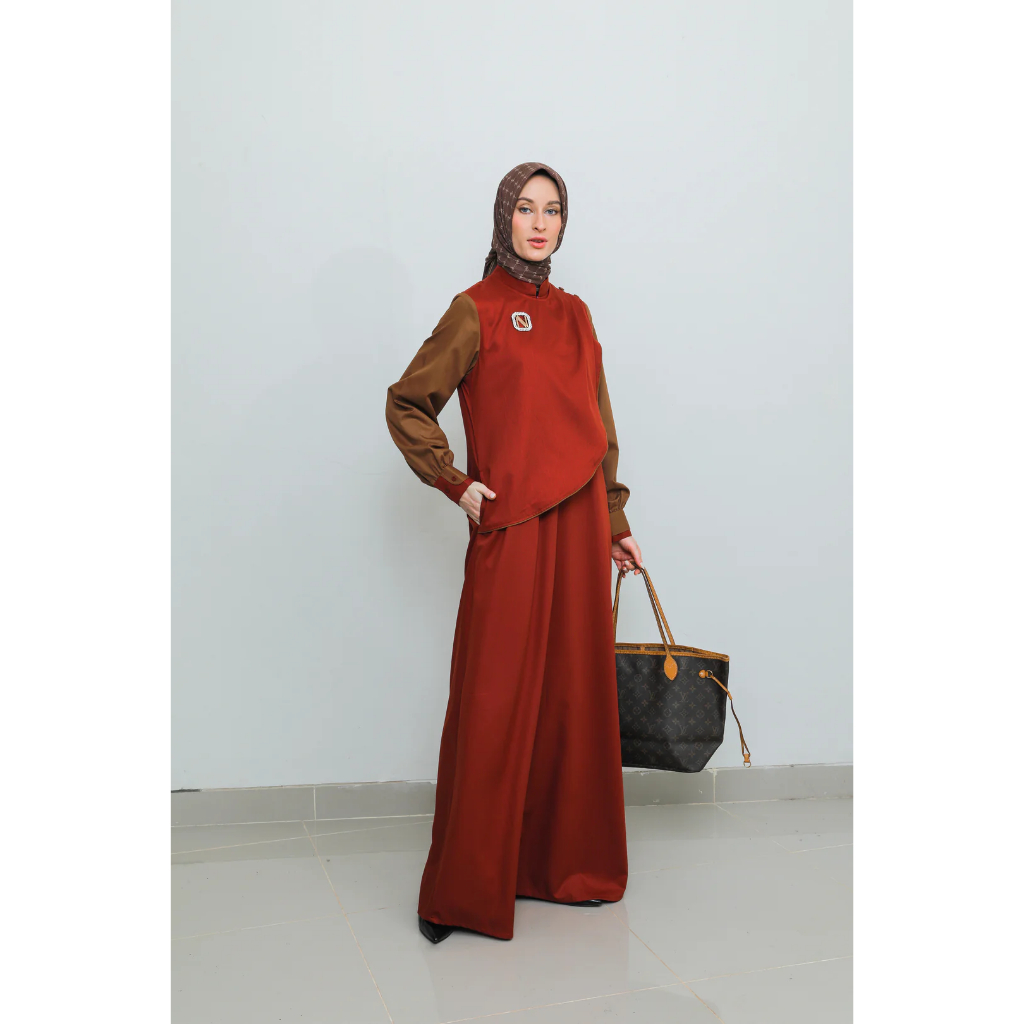 Promo Dress 12.12 - Discount up to 70% - Nina Nugroho - Terracotta Clay Flap Dress