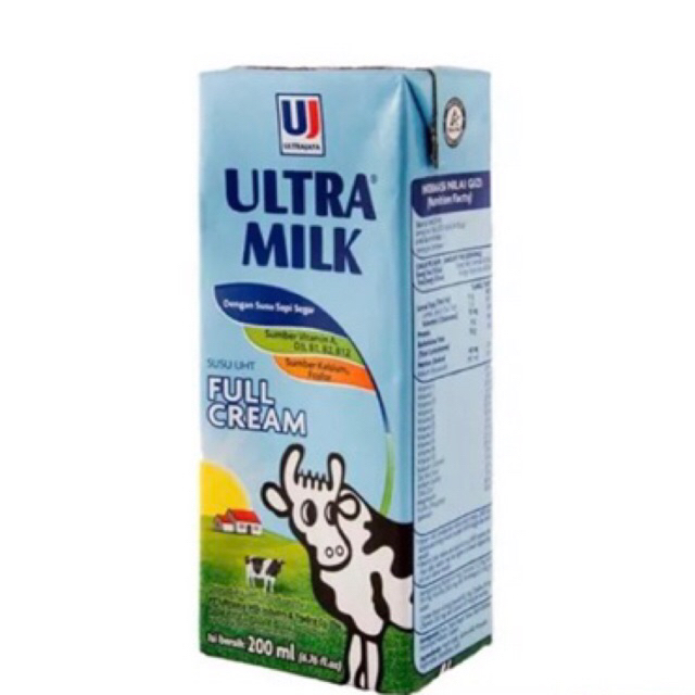 

ULTRA MILK FULL CREAM SUSU UHT 200ml