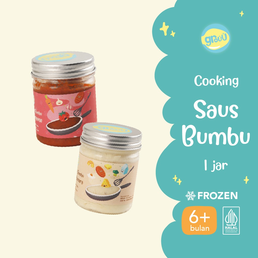 

Grouu - Bumbu Saus Masak MPASI Carbonara Bolognese - Alami No MSG