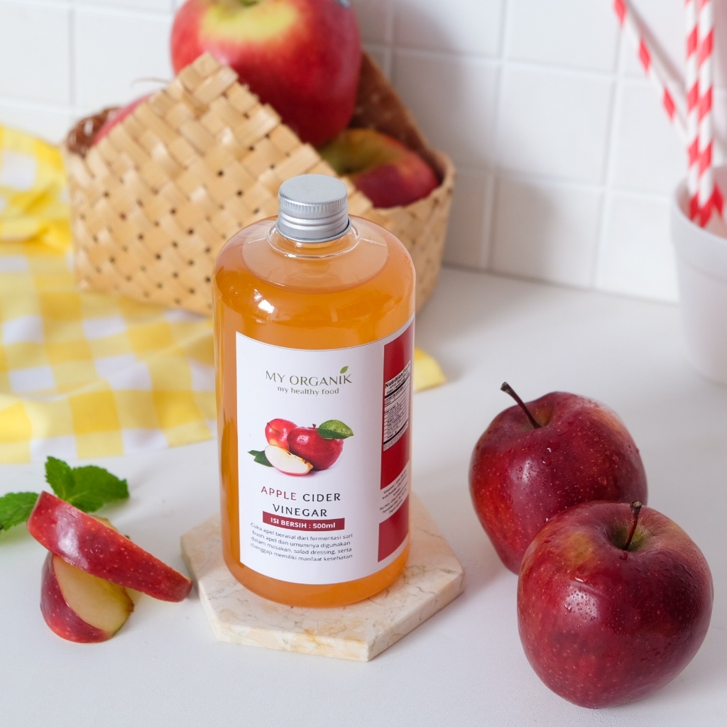 

My Organik Cuka Apel Apple Cider Vinegar With Mother Original Premium Pure Organik 500ml