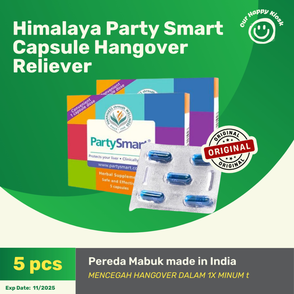 Himalaya Party Smart Capsule Hangover Reliever Permen Pereda Mabuk