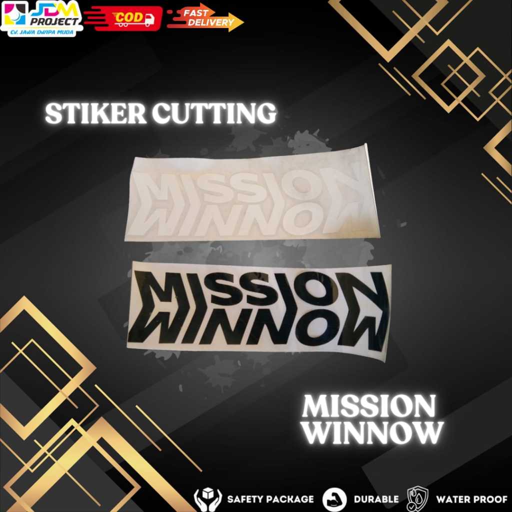 Cutting Stiker MISSION WINNOW Hologram / Sticker MISSION WINNOW