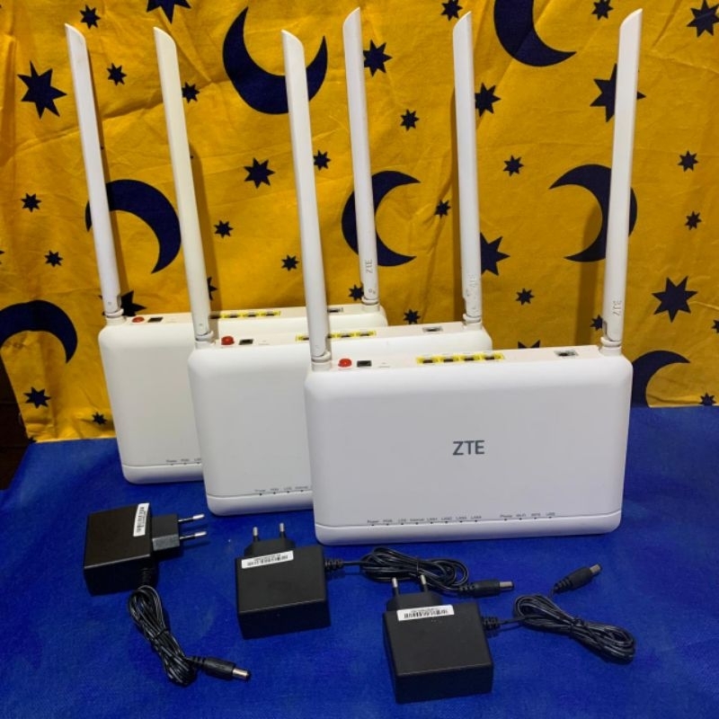 ZTE F670L ZXHN GPON ONT Port Random Wi-Fi Dual- Band (Router & Adaptor)