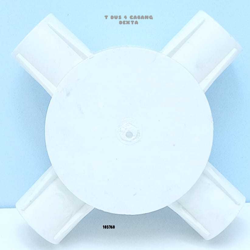 T DOS 4 LUBANG 20MM PUTIH DEXTA