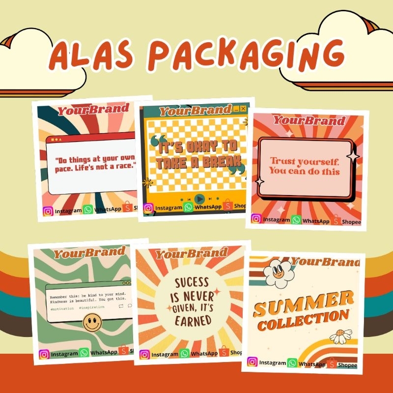 

Alas mini gift | Alas kertas packaging free plastik | Alas aksesoris Tipe J