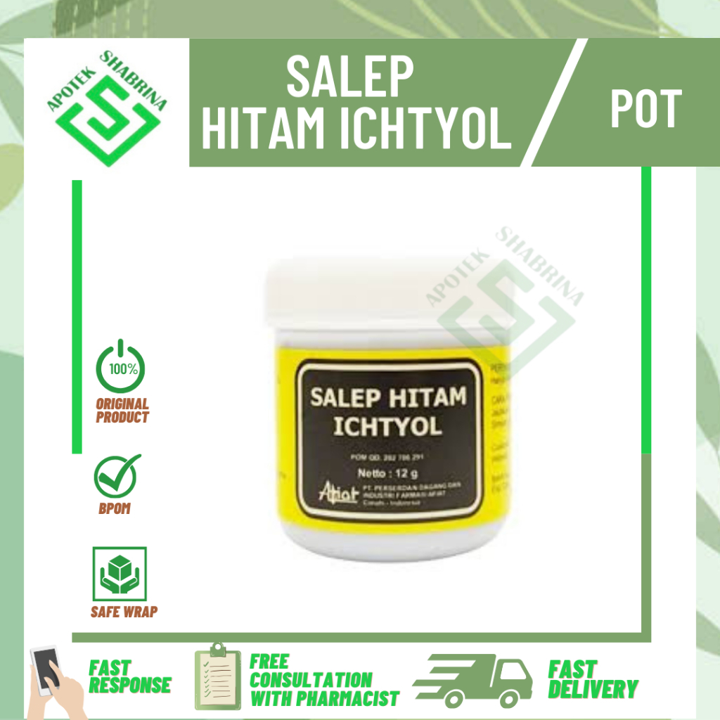 SALEP HITAM ICHTIOL / SALEP BISUL/ BISUL BENGKAK/ SALEP