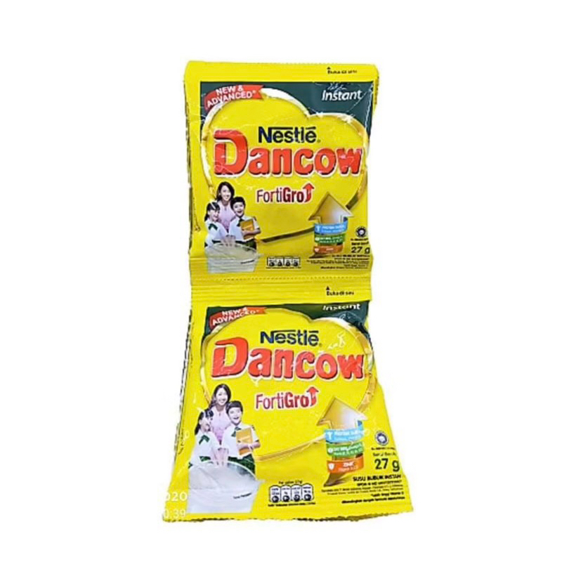 

DANCOW Fortigro Putih Sachet 16(10 x 26g) renceng / Susu Bubuk Dancow Putih rencengan / Susu Bubuk Dancow sachet