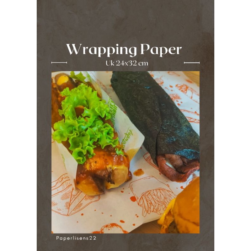 

READY STOK Paper Wrap Motif / Packing Produk Termurah