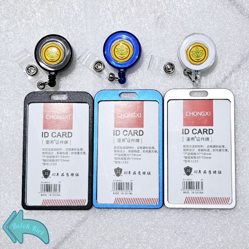 

Tempat Kartu Id Card Aluminium + Yoyo Logo KEMENTAN