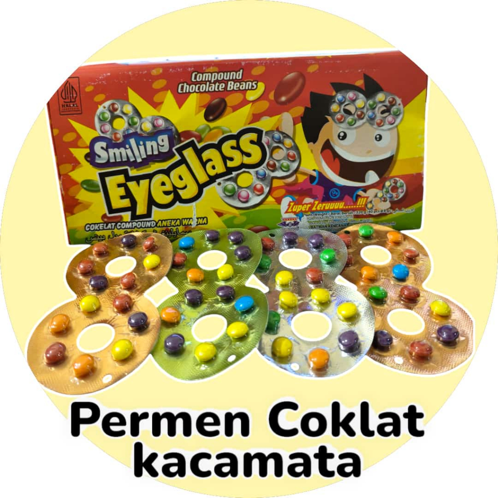 

PERMEN COKLAT KACA MATA EYEGLASS (DAPAT 10)