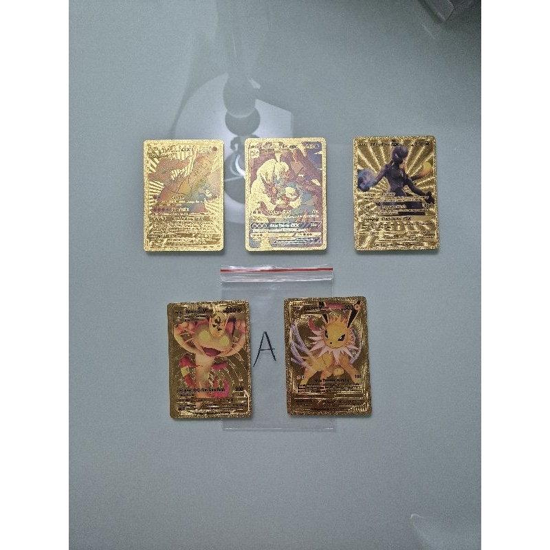 Golden pokemon card bahasa inggris