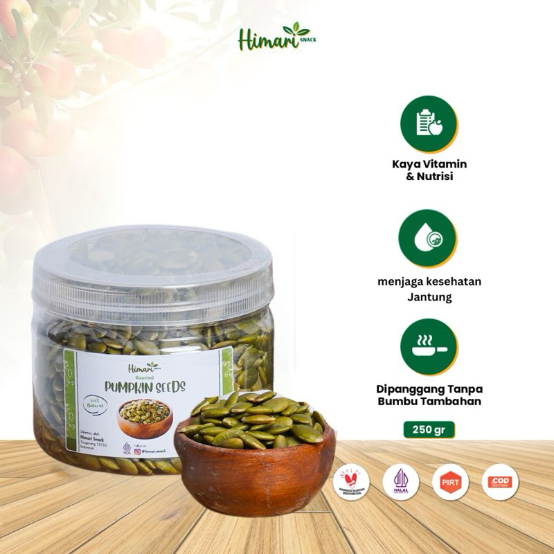 

Himari Biji Labu Panggang Roasted Pumpkin Seeds 250gr