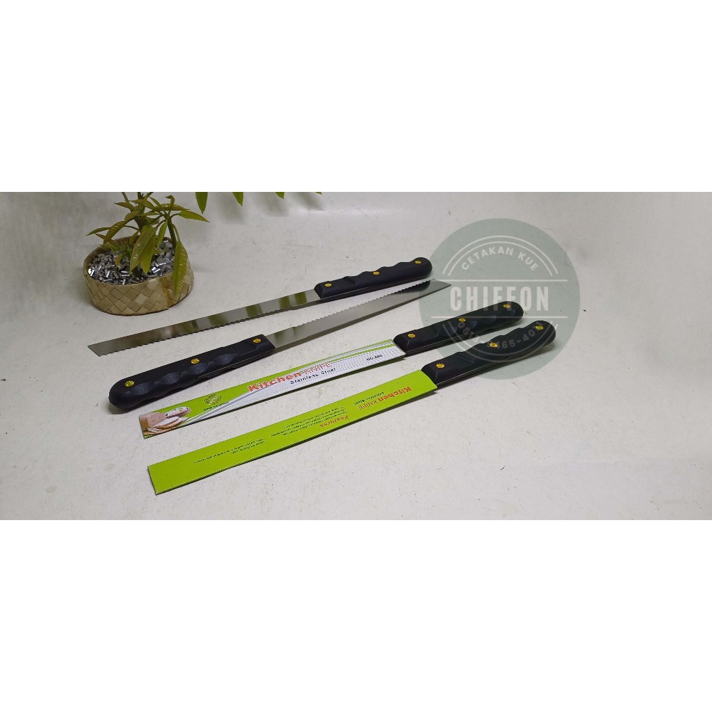pisau roti 2 sisi / pisau roti bakar / pisau stainless
