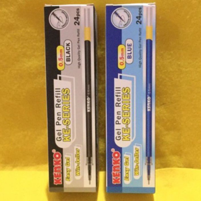 

DISKON Refill pulpenisi pulpen Gel Kenko easy Keseries 1pak24pcs