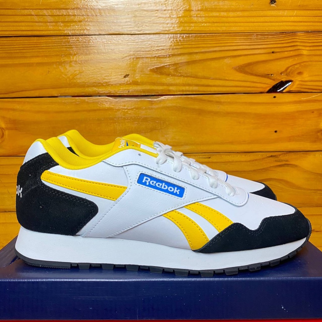 SEPATU REEBOK PRIA REEBOK GLIDE 100074227 WHITE CLAYEL VECRE RUNNING SPORTY MAN ORIGINAL COD