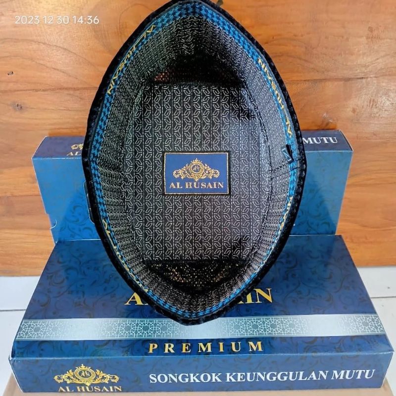 Peci Songkok Hitam Tinggi 6 cm, 7 cm, 8 cm, 9 cm, Peci ceper hitam Pendek berkualitas
