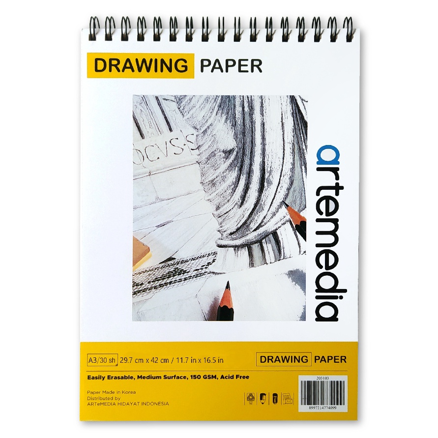 

BELI Artemedia Drawing Paper Book A3 Wire Bound Sketchbook
