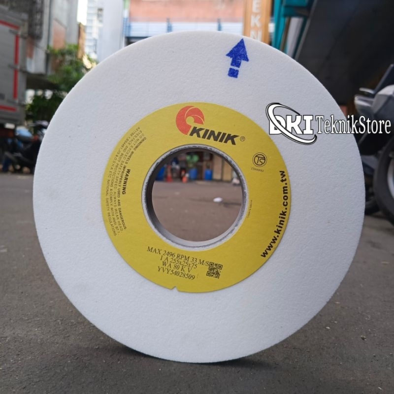 Kinik Batu Gerinda Poles 255 x 25 x 75 Mm Grinding Wheel Batu Gurinda Duduk