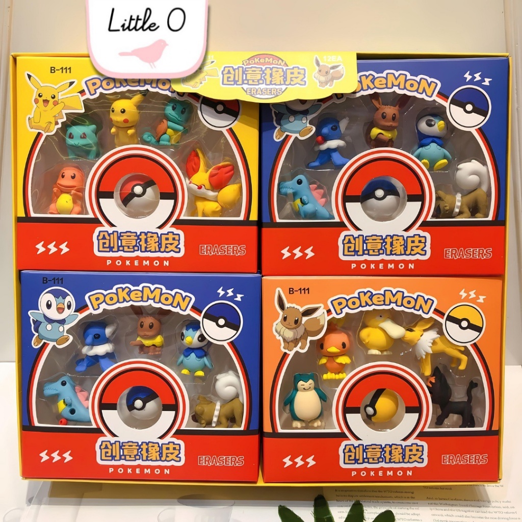

Tambahan 1 Penghapus Pensil Karakter Pokemon Penghapus Set Pikachu 6in1 Penghapus Karet Eraser Set Cute