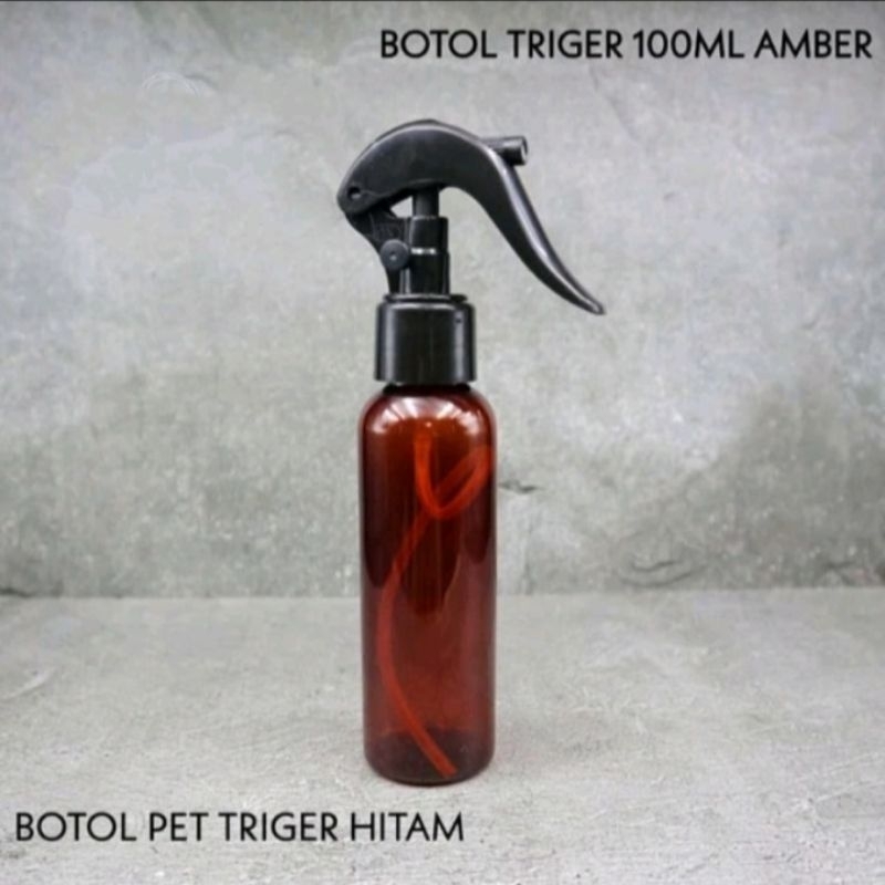 Botol Spray 100ml Amber / Botol Trigger 100ml Coklat / Botol 100ml Amber Spray Trigger