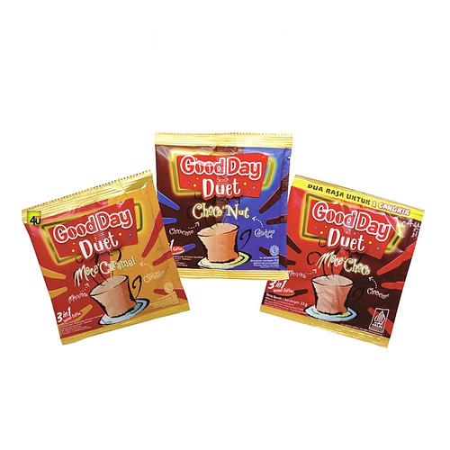 

Good day coffee duet moca caramel / moca choco / choco nut isi 5 sachet