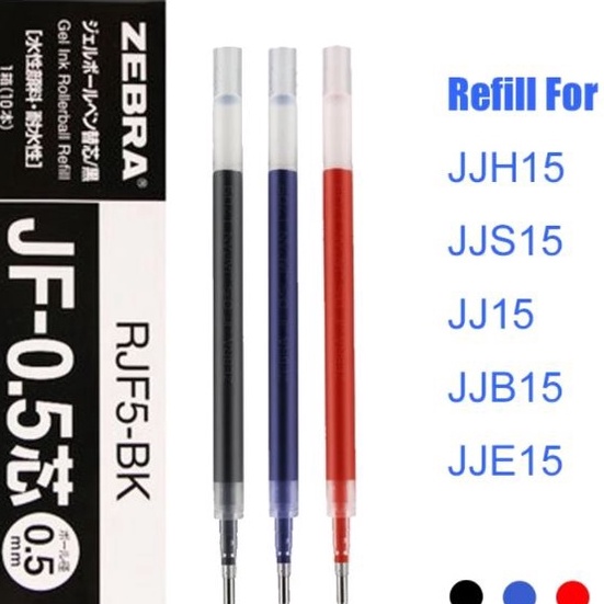 

SPECIAL REFILL ISI PEN PULPEN GEL ZEBRA SARASA JF 5 7mm