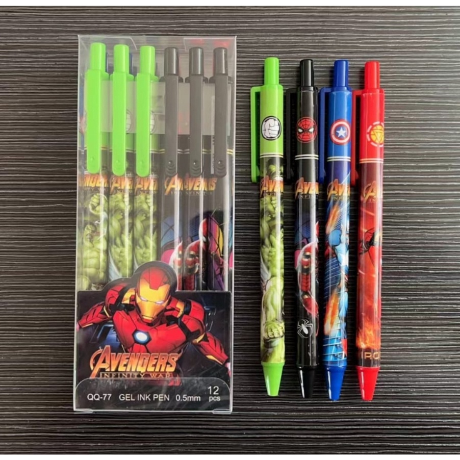 

SALE Pulpen Gel Klik Karakter Lucu Unik isi 12 pcs Box