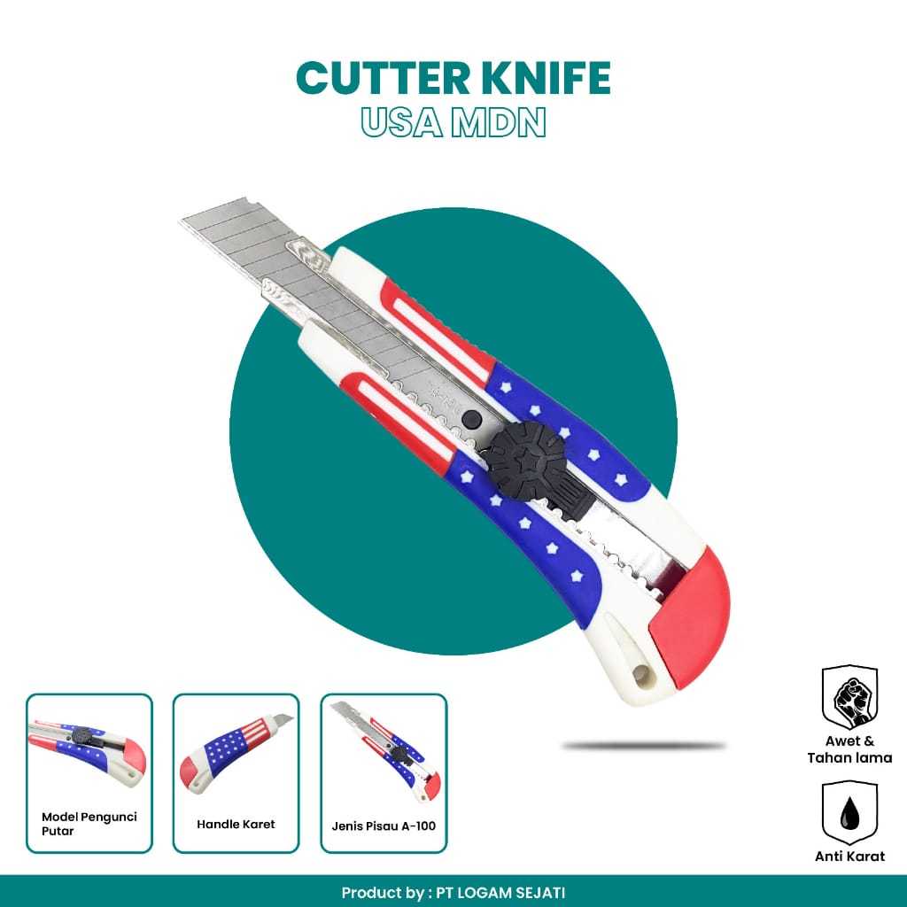 

CUTTER GAGANG KARET WARNA / AMRIK INS