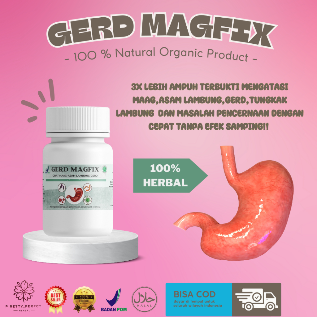 Gerd Magfix obat membantu meredakan gerd, maag, asam lambung naik, tukak lambung dan iritasi pada sa