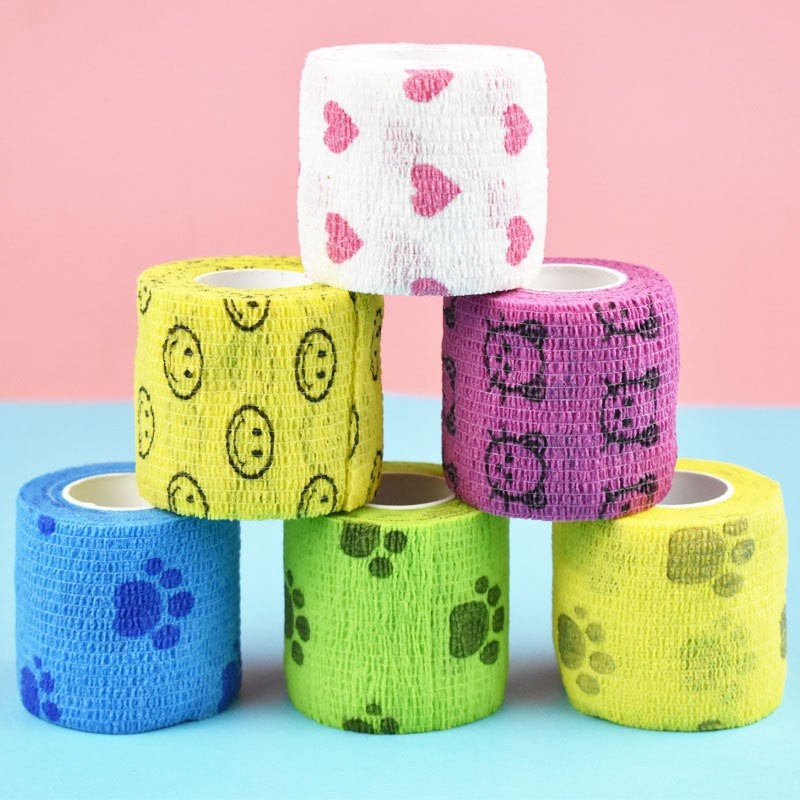 Perban Hewan Peliharaan Pet Elastic Bandage Anti Dirty Elastis Berperekat Untuk Kucing Dan Anjing