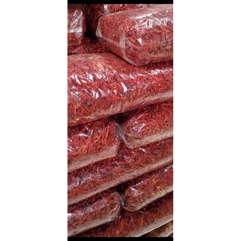 

cabe merah kering pedas tanpa tangkai #cabai kering teja 5 kg kurang lebih super