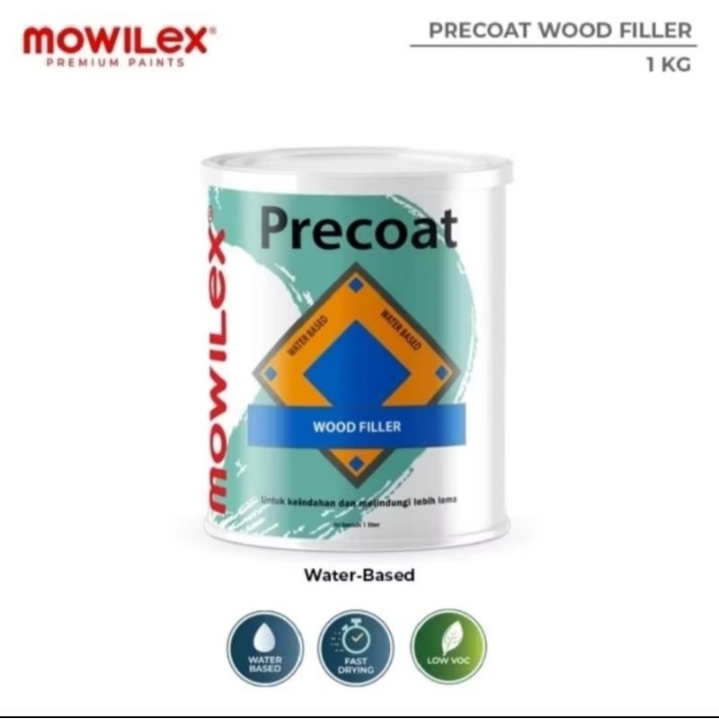 Mowilex PRECOAT WOOD FILLER, dempul kayu