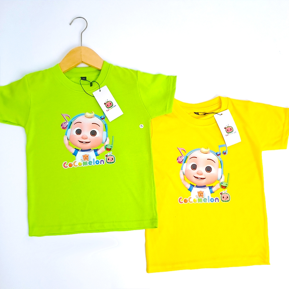 PAPOY KIDS Kaos Anak Laki Laki Perempuan 1-12 Tahun Baju karakter cowok cewek CCM BABY COCOMELON