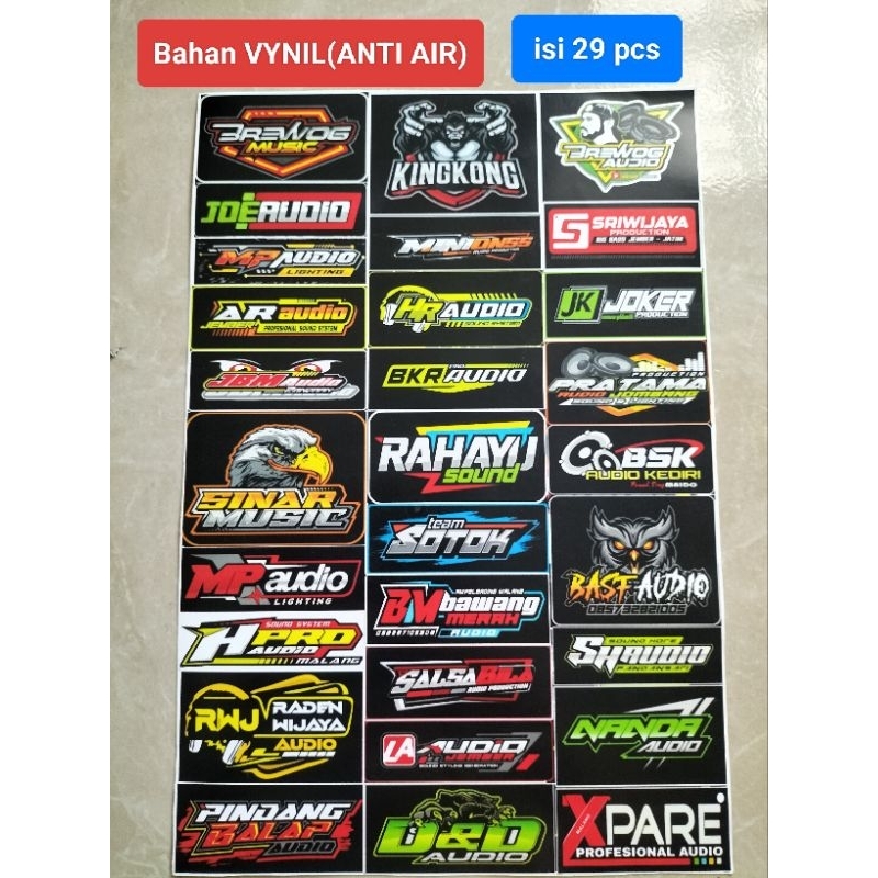 

Stiker Sound System | Stiker Audio | Stiker Sound System Audio | Stiker Sound System Anti Air | Stiker Logo Sound System Bahan Vinyl