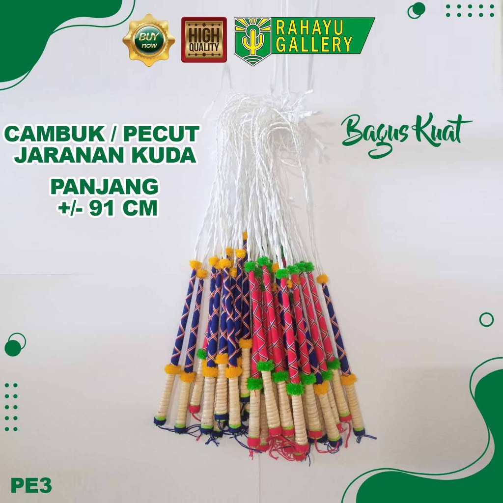 PECUT KUDA JARANAN CAMBUK KUDA LUMPING MAINAN CAMBUK KUDA KEPANG PE3