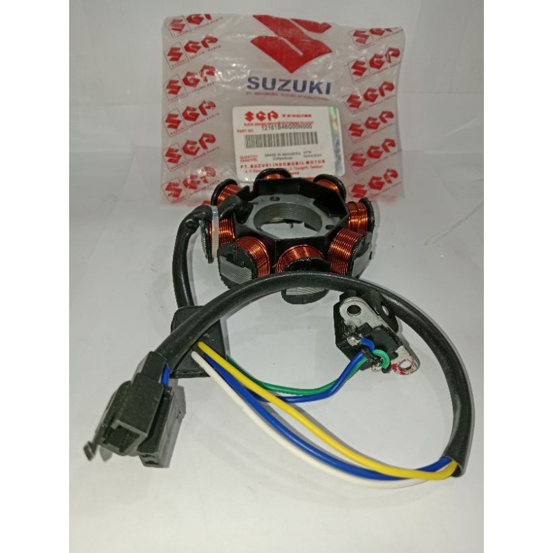 Spul Stator Assy Komplit Suzuki Spin 125 (12161B46G00N000)