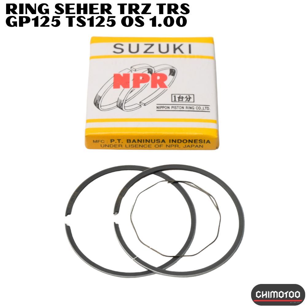 Ring Seher Piston Suzuki Trz Trs Gp125 Gp 125 Ts125 Ts 125 Os Oversize Ukuran 1.00