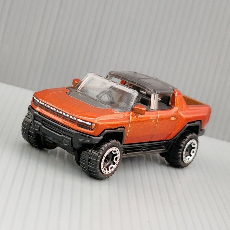 Diecast Hotwheels GMC Hummer EV Orange Loose