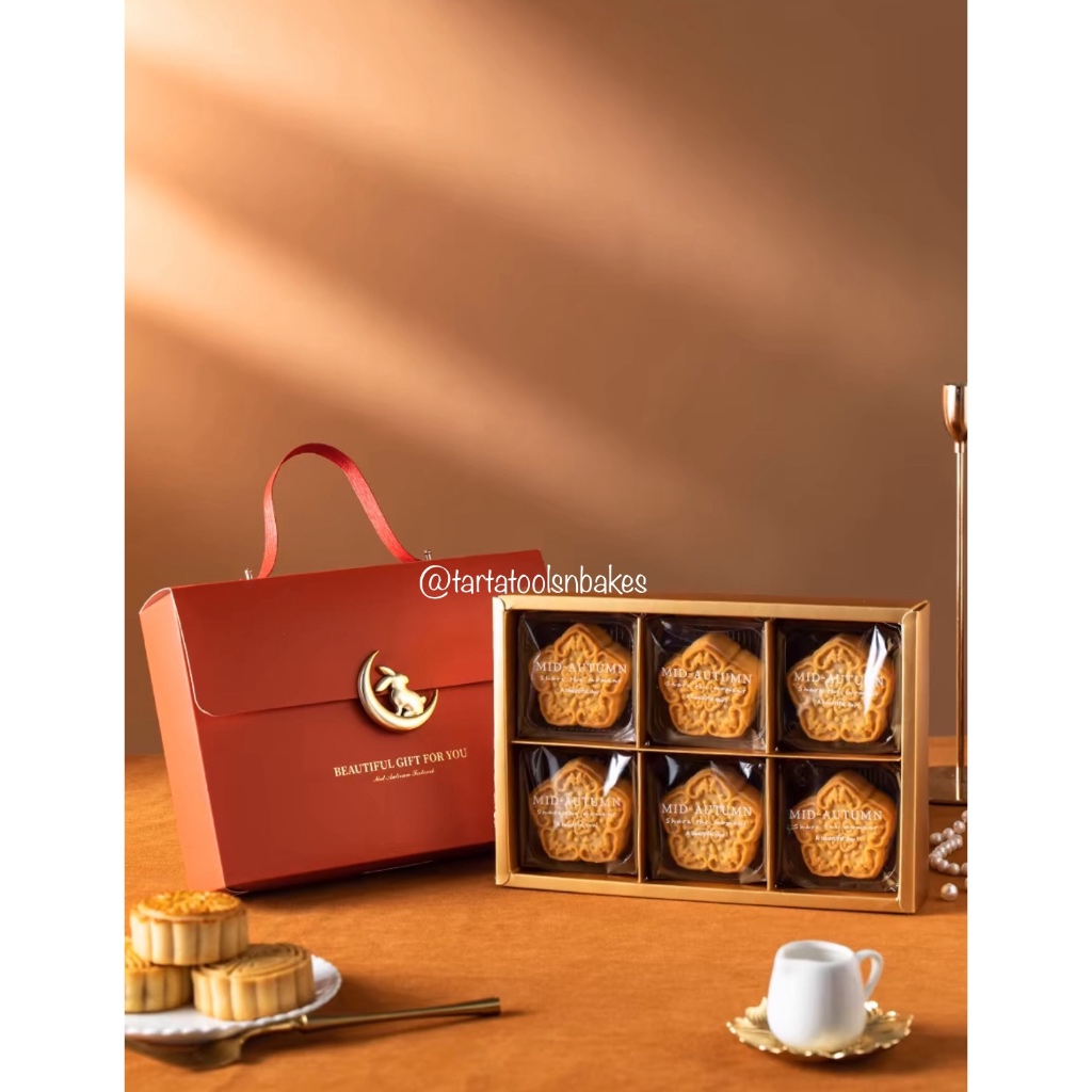 

Kotak Mooncake 4x50-80gr / 6x50x80gr | Mooncake Box isi 4 pcs / 6 pcs