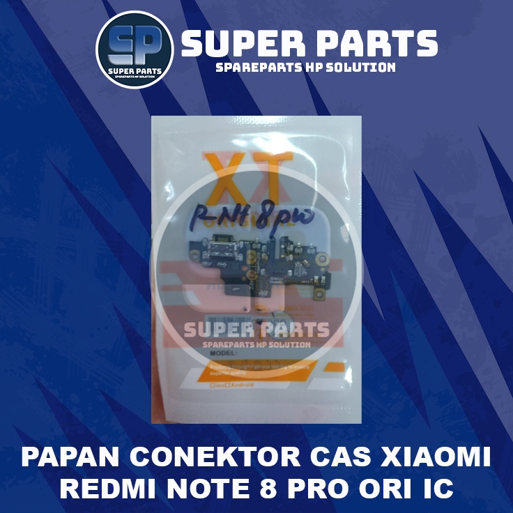 PAPAN CONEKTOR CAS XIAOMI REDMI NOTE 8 PRO ORI IC