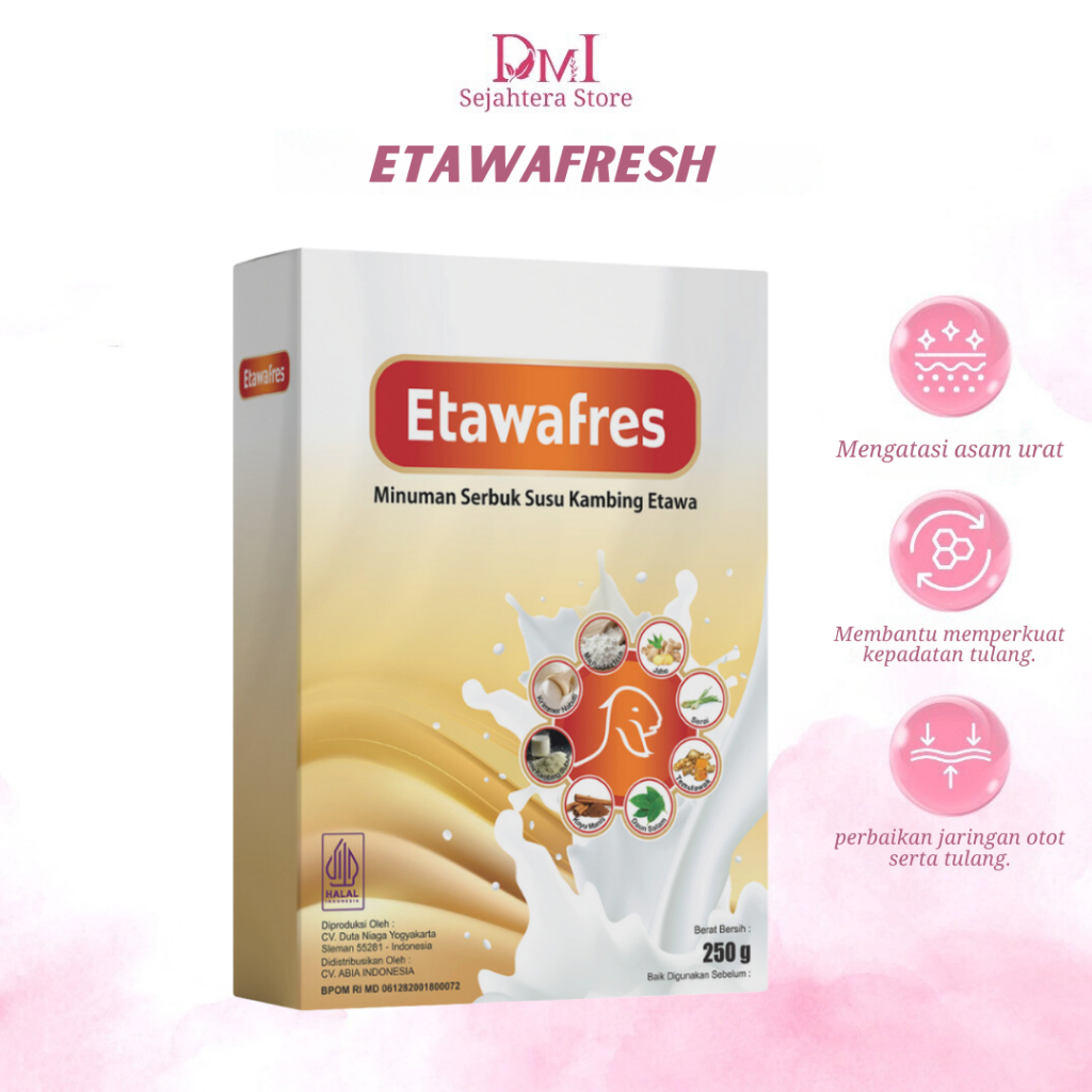 

Etawafres | Susu Kambing Etawa & Krimer Nabati Isi 250gr Susu Original