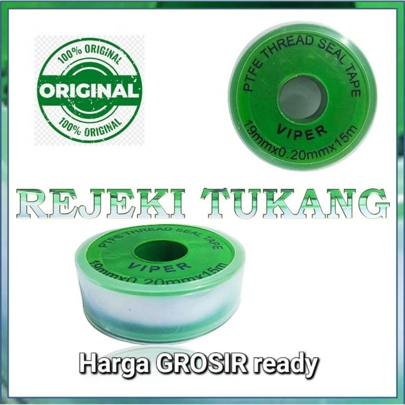 Seal tape Besar Jumbo Siltip solasi Drat Tba pipa kran air 15 M Viper