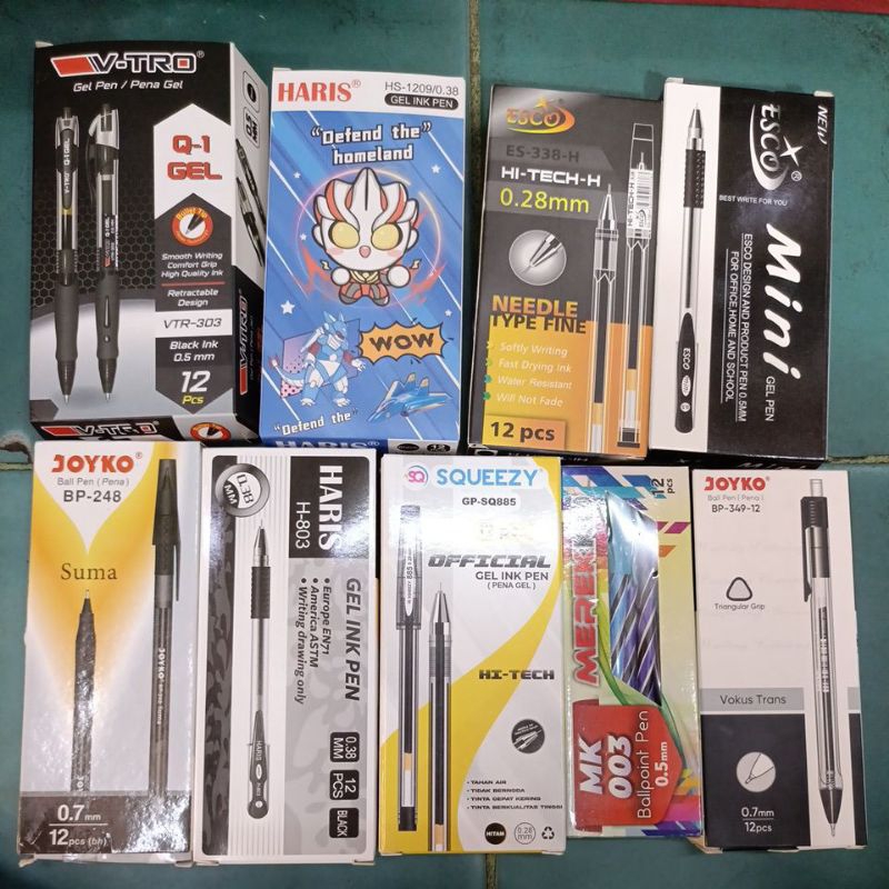 

PENA isi 12pcs / Macam Macam Pena