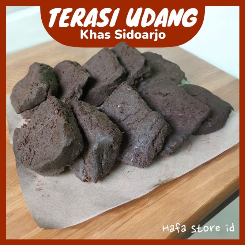 

Terasi Udang Asli Khas Sidoarjo Berat 100gr dan 50gr