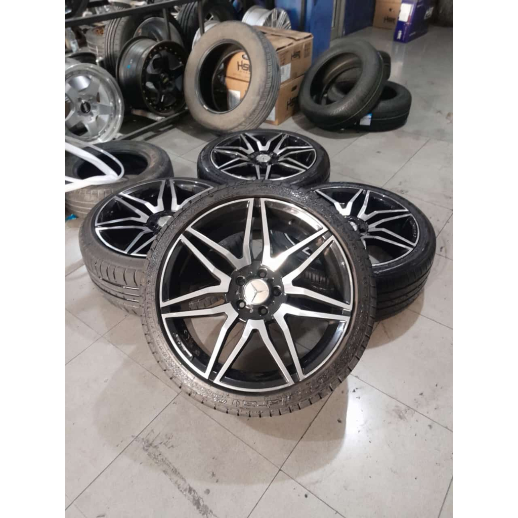velg mercy r19x8/9 pcd 5x112 plus ban