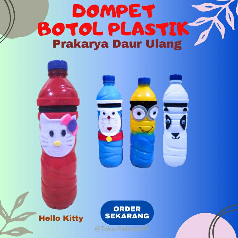 

TEMPAT PENCIL HALLO KITTY / Tugas Prakarya Sekolah / Kerajinan Daur Ulang Botol Plastik