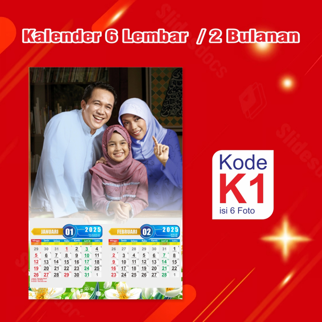 

KALENDER DINDING ISI 6 LEMBAR | KALENDER DINDING 2025 | KALENDER FOTO | KALENDER CUSTOM
