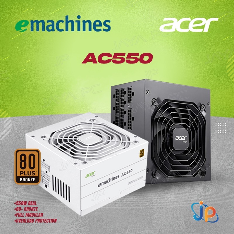 Emachines Acer AC550 550W PSU - Power Supply 550 Watt 80+ Bronze Full Modular
