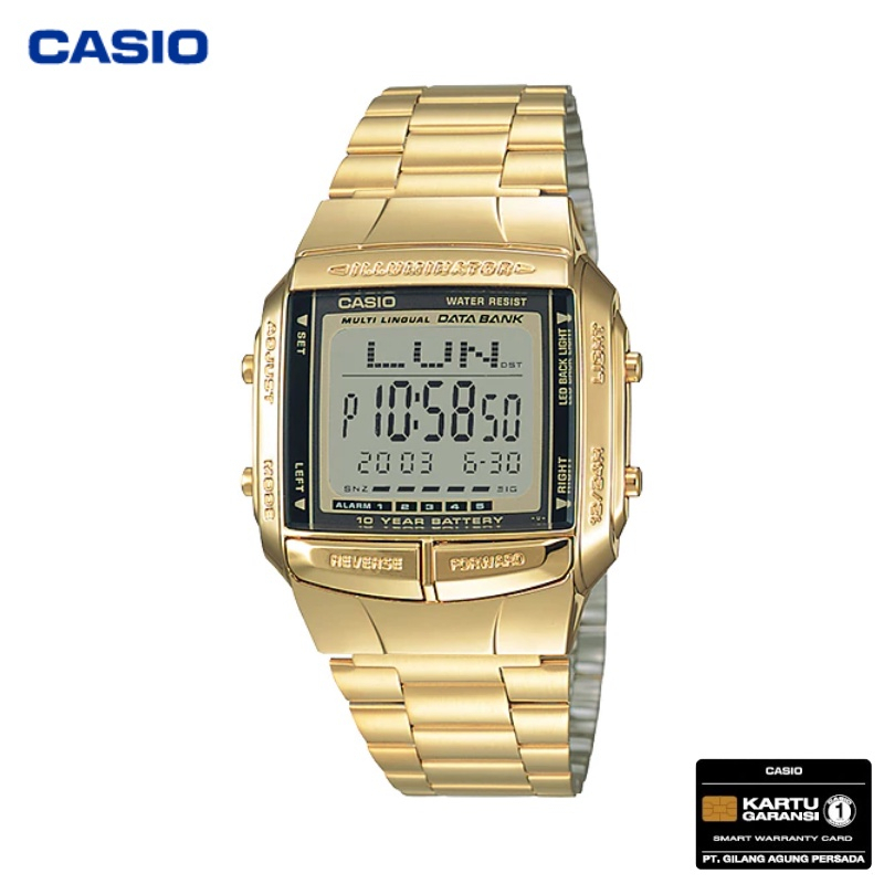 JAM TANGAN CASIO DATABANK DB-360G-9A / DB360G CASIO ORIGINAL